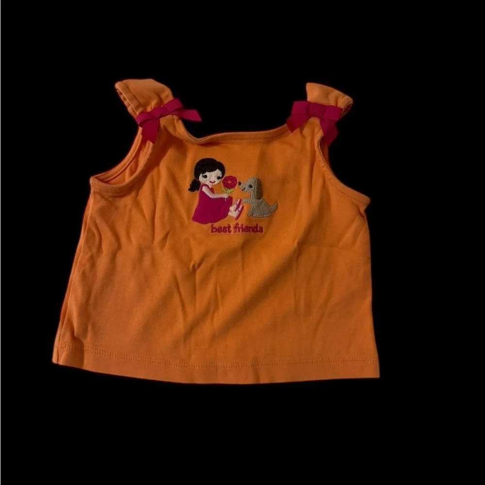 Gymboree Embroidered Graphic Short Sleeve Top And Pull On Shorts Set k155